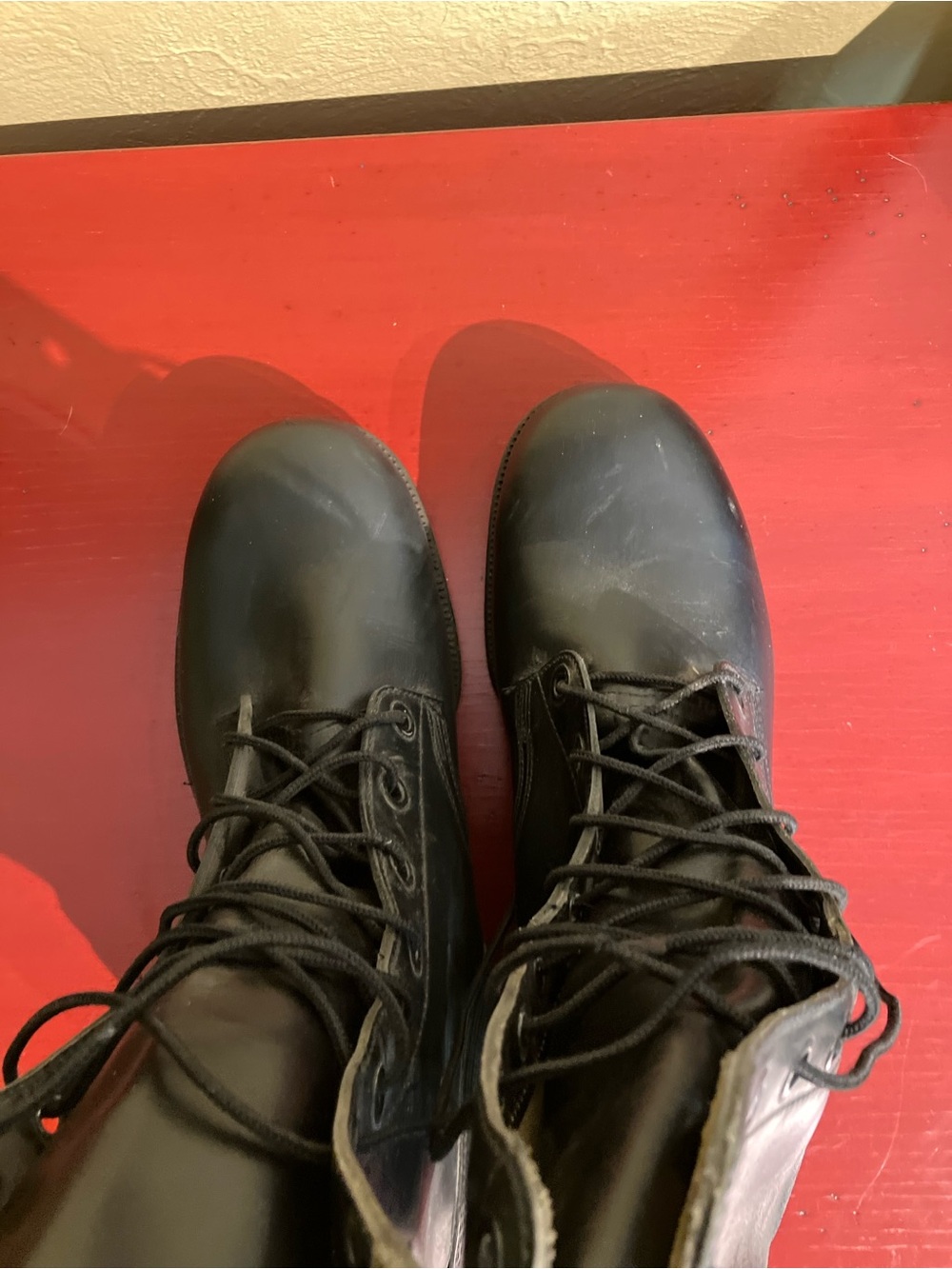 Men's Lace-Up Leather Army Boots